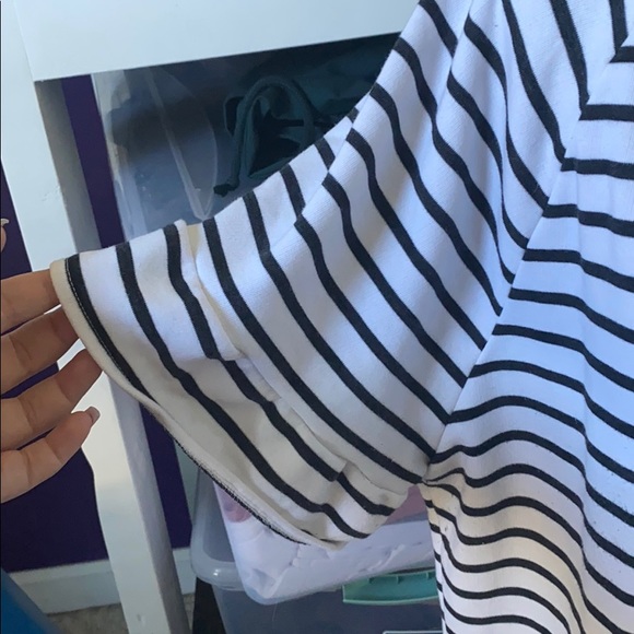 Black and White Striped Top - Picture 2 of 4